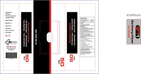 SFT1 Sanitizing Wipes 포장