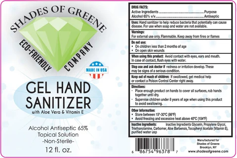 Shades of Green Hand Sanitizer 포장