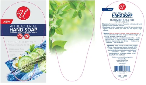 ANTIBACTERIAL HANDWASHCUCUMBER and TEA TREE 포장