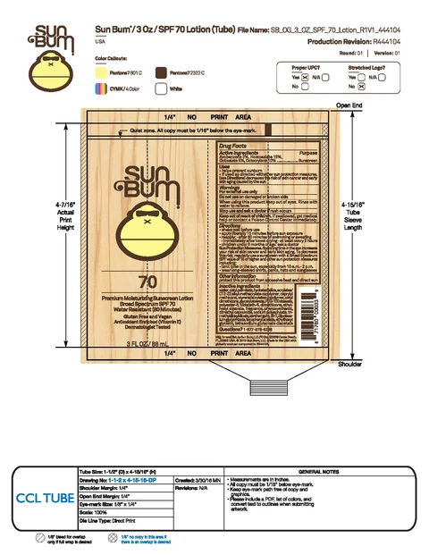 Sun Bum 70 Premium Moisturizing Sunscreen 3 OZ / Sun Bum 70 Premium Moisturizing Sunscreen 8 OZ 포장