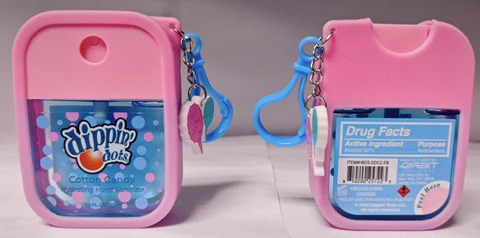 DIPPIN DOTS HAND SANITIZER COTTON CANDY 포장