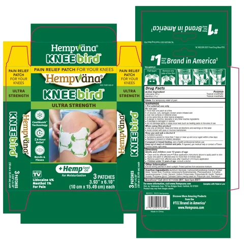 Hempvana Knee Bird Ultra Strength Pain Relief 포장