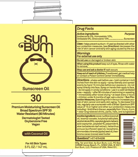 Sun Bum Sunscreen Oil SPF 30 with Coconut Oil 포장