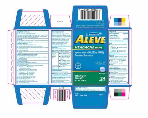 Aleve Headache Pain 포장