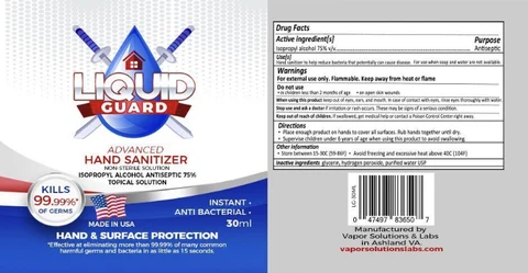 Hand Sanitizer packaging