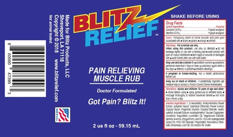 BLITZ RELIEF 포장