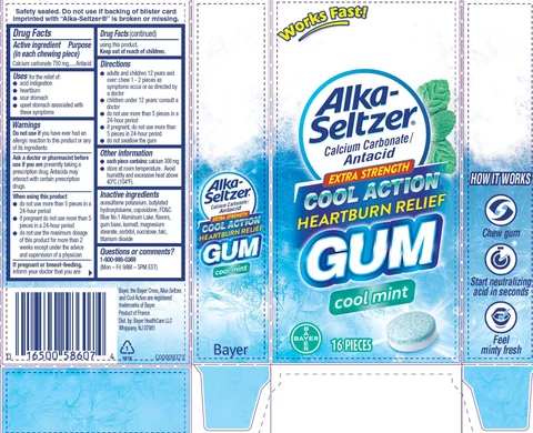 Alka-Seltzer Cool Action Heartburn ReliefMint 포장