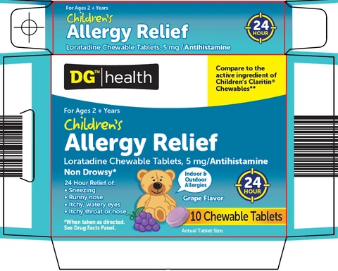 dg health childrens allergy relief packaging