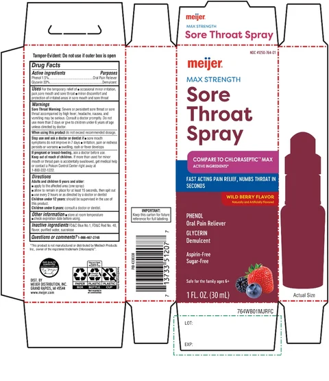meijer Maximum Strength Sore Throat Fast Relief 포장
