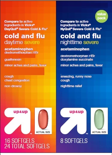 Daytime Nighttime Severe Cold and Flu 포장