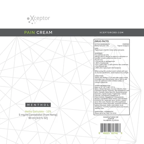 XCEPTOR PAIN packaging