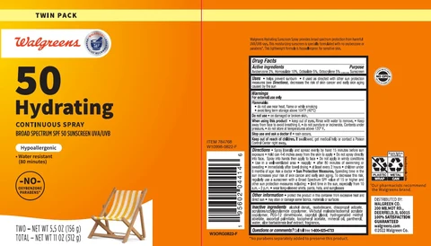 WALGREENS SPORT SPF 50 SUNSCREEN 포장