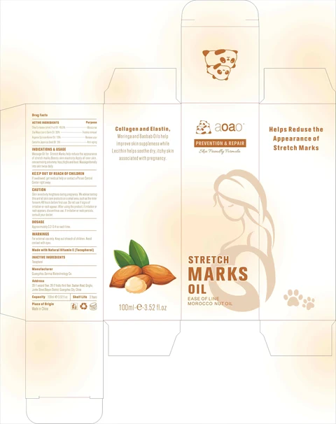 Stretch Marks Oil packaging