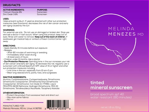 Tinted Mineral Sunscreen packaging