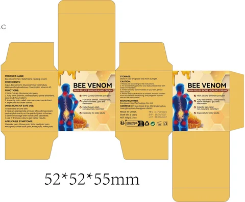 Bee Venom Pain-Relief Bone Healing Cream 포장