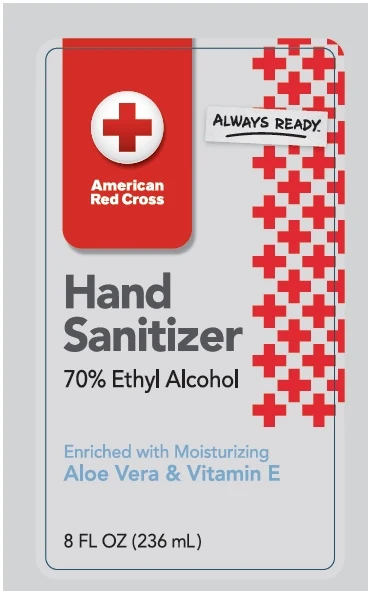 AMERICAN RED CROSS 70% ETHYL ALCOHOL HAND SANITIZER 포장