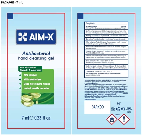 AIM-X antibacterial hand cleansing gel 포장