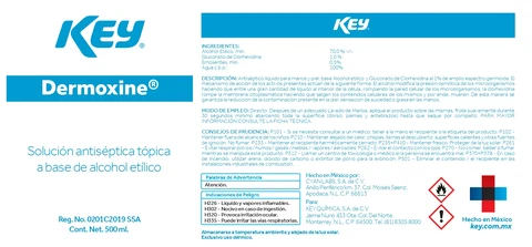 Solucion Antiseptica Dermoxine packaging