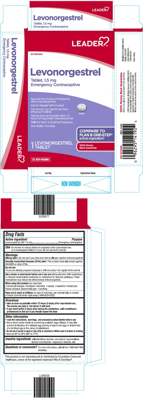 LEADER Emergency Contraceptive Levonorgestrel packaging