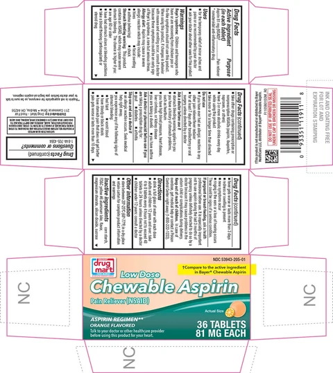 Chewable Aspirin packaging