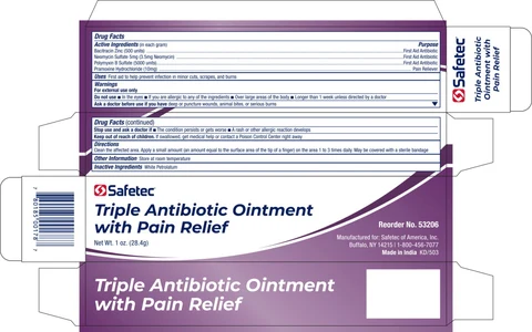 Triple Antibiotic with Pain Relief packaging