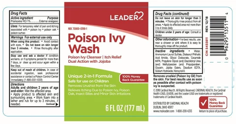 Leader Poison Ivy Wash packaging