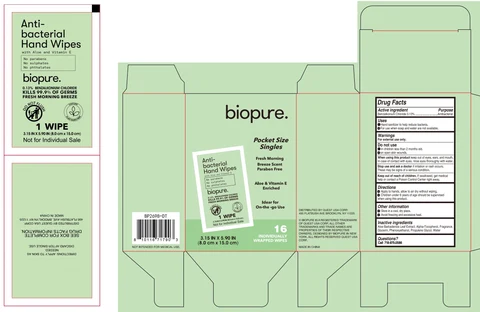 Biopure Pocket Size Singles Fresh Breeze Scent 포장