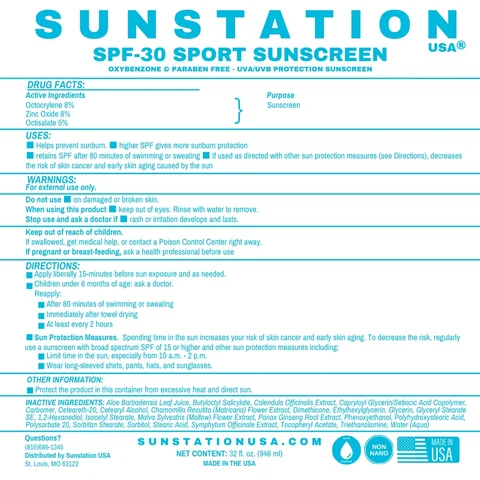 Sunstation Sport Sunscreen SPF 30 포장