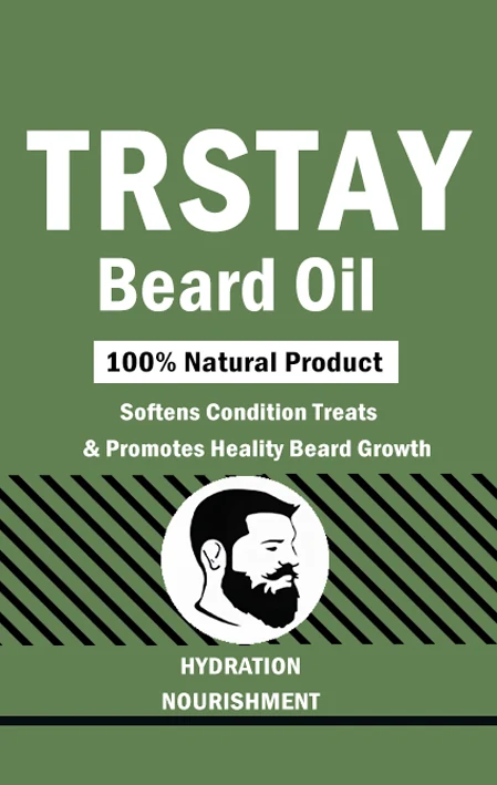 Trstay Beard Oil 100%Natural Product packaging