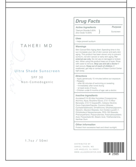 Ultra Shade Sunscreen SPF 30Taheri MD 포장