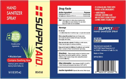 SUPPLYAID Hand sanitizer RRS-HS16B 포장