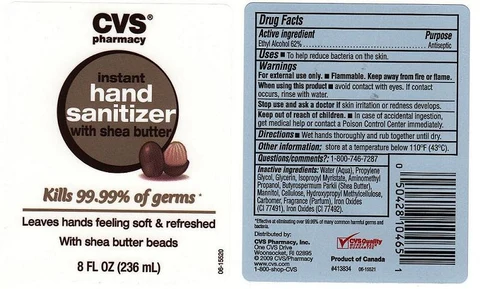 Instant Hand Sanitizer With Shea Butter packaging