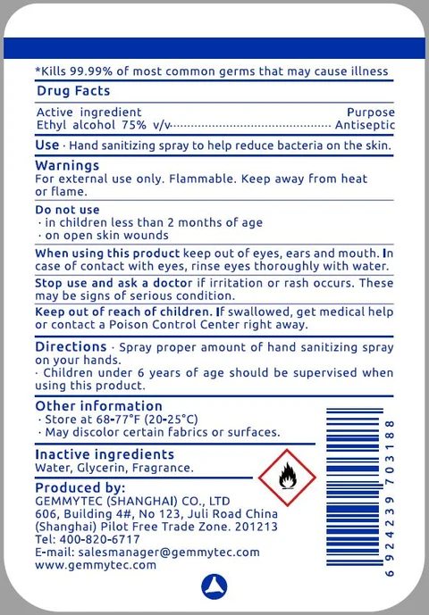 Hand Sanitizing Sprays packaging
