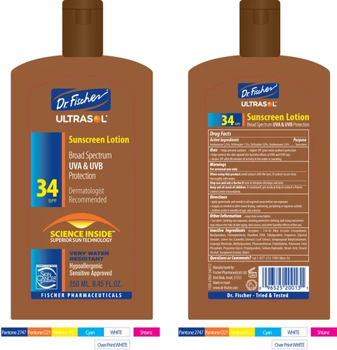 UltrasolSunscreenSunscreen Lotion SPF 34 포장