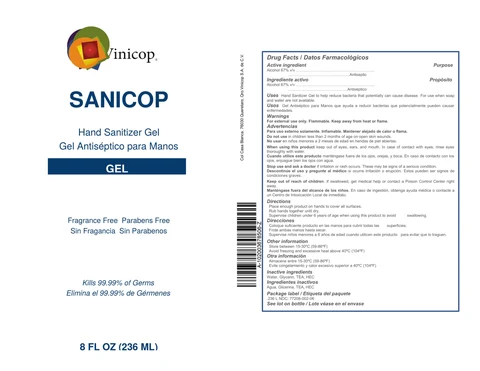 SANICOP HAND SANITIZER 포장