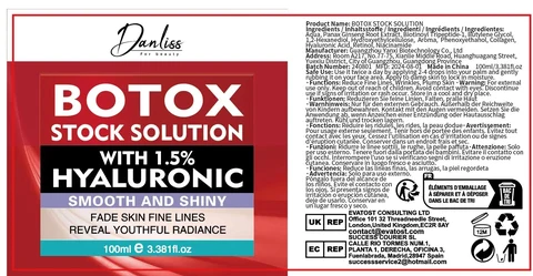 Botox Stock Solution packaging