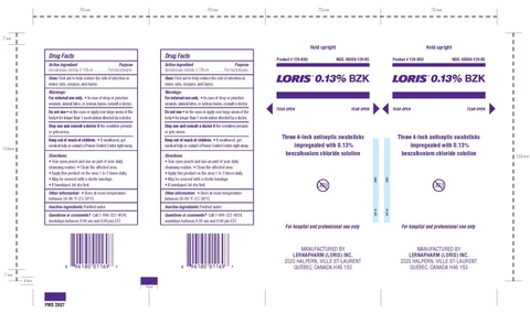 Loris BZKAntiseptic Wipes packaging
