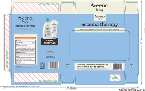Aveeno Baby Eczema Therapy Moisturizing Cream Clubtray 포장