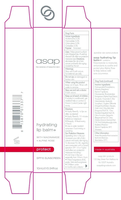 Hydrating Lip Balm SPF 15 sunscreenASAP 포장