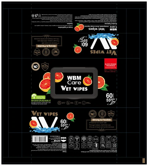 WBM Care Wet Wipes packaging