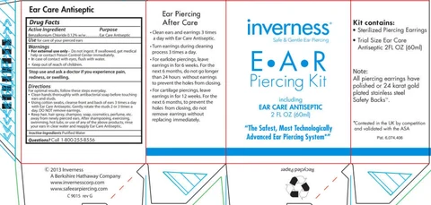 Inverness Ear Piercing 포장