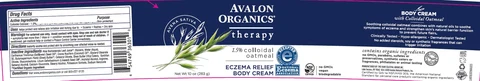 AV3630100 Avalon Organics Eczema Relief Body 포장