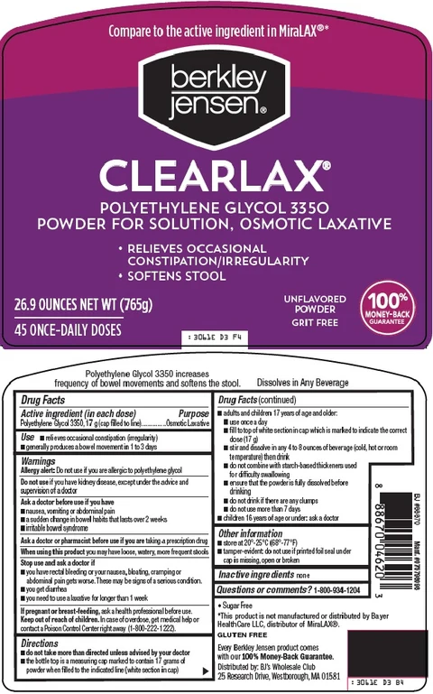 berkley and jensen clearlax 포장