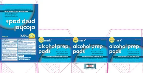 Alcohol Prep Pads with Pain Relief 포장