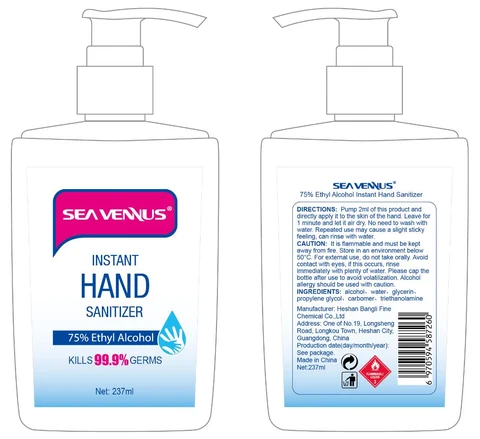 Instant Hand Sanitizer packaging