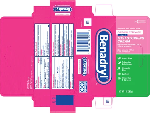 Benadryl Original Strength Itch Stopping 포장