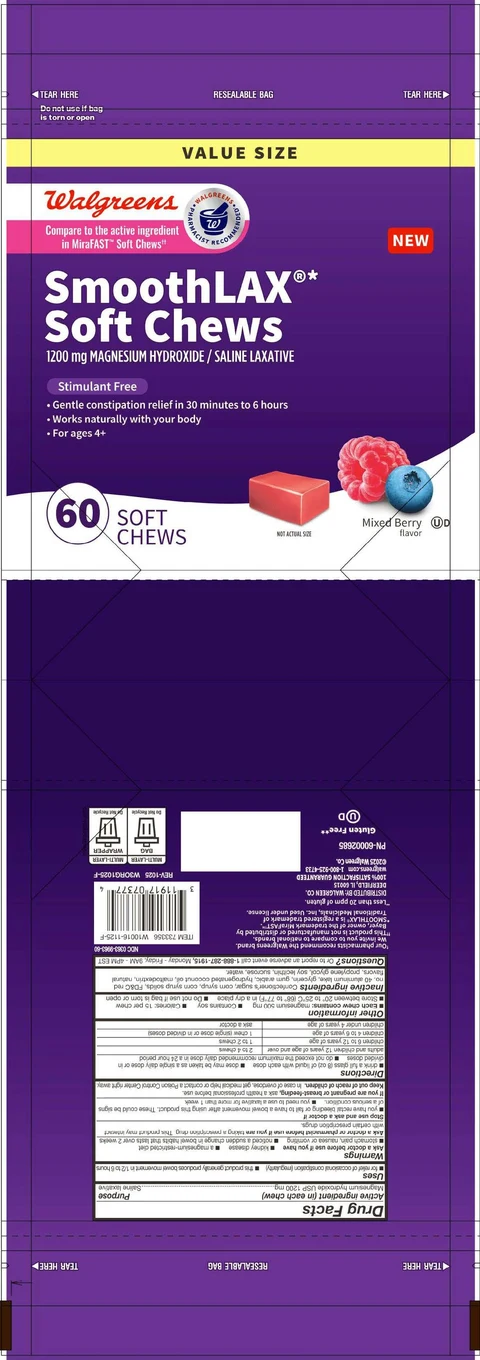 Walgreens SmoothLAX Soft Chews packaging