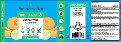 Skin aid medics Antibacterial Cucumber Melon packaging