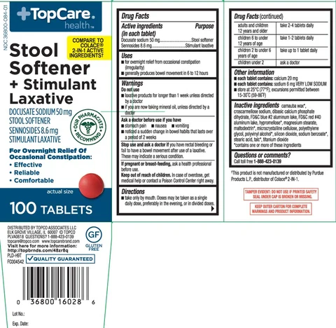 Stool SoftenerPlus Stimulant Laxative packaging