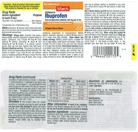 Childrens Ibuprofen Oral Suspension packaging